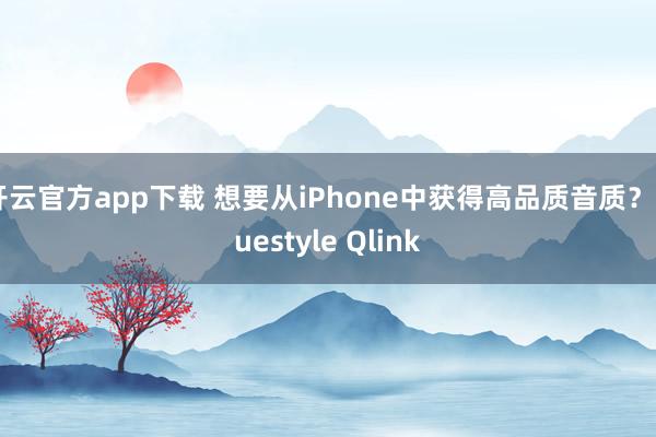 开云官方app下载 想要从iPhone中获得高品质音质?Questyle Qlink
