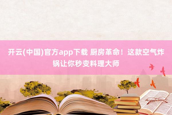 开云(中国)官方app下载 厨房革命！这款空气炸锅让你秒变料理大师